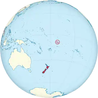 Location of Tokelau