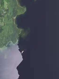 Southeastern area of the park and surrounding area