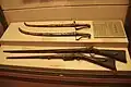 Imperial sword and hunting rifle of emperor Minh Mang.