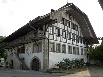 The historic water mill in Niedermuhlern village
