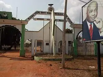 Entrance to the building of Njaba Local Government Area