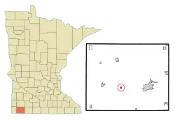 Location of Rushmore, Minnesota