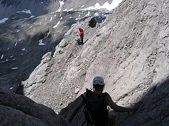 Typical terrain on the southwest flank