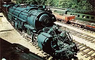 No. 2156 on static display at the Museum of Transportation, during the museum’s early years