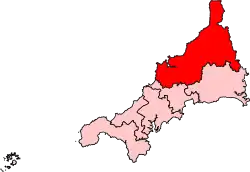 A large constituency in the north of the county.