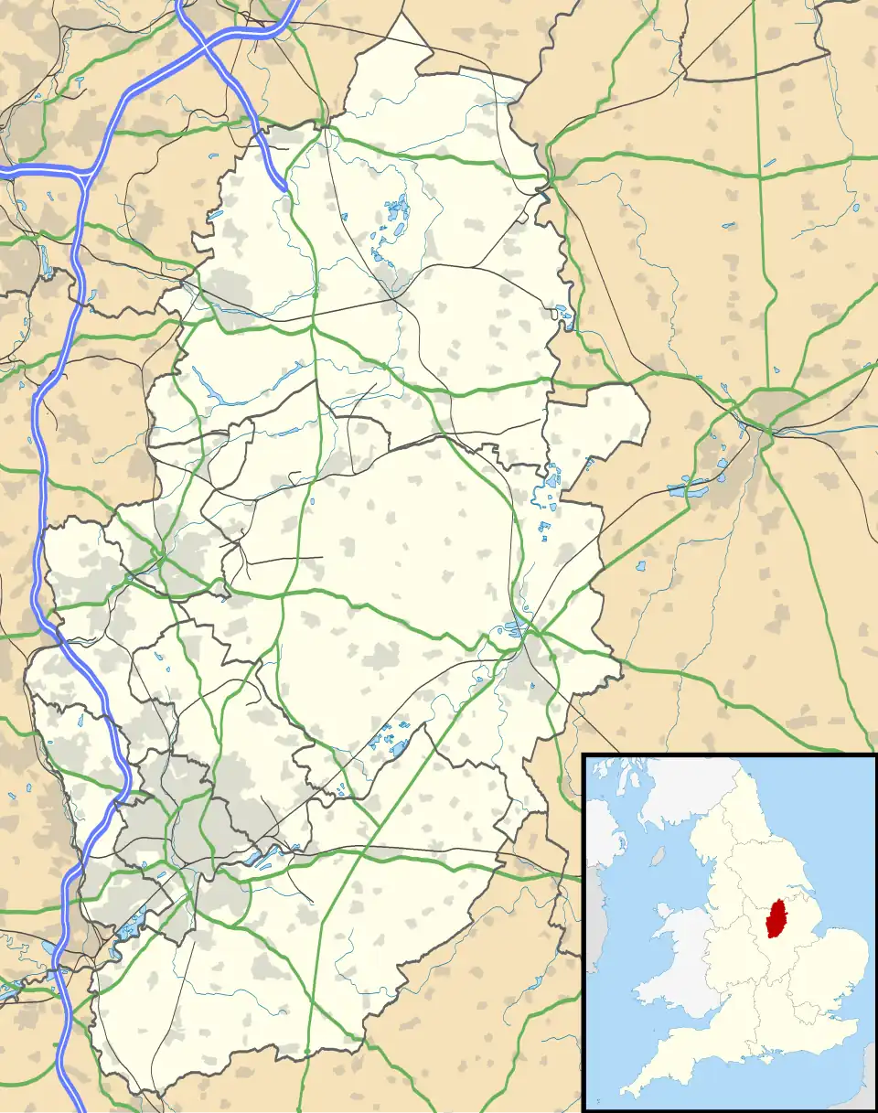Linby is located in Nottinghamshire