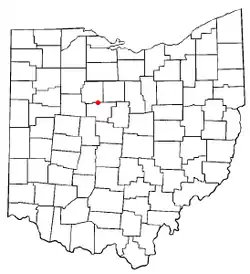 Location of Morral, Ohio