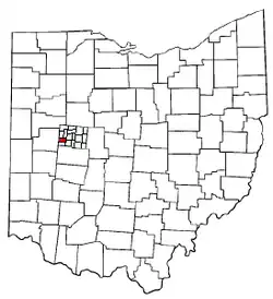 Location of Pleasant Township in Ohio