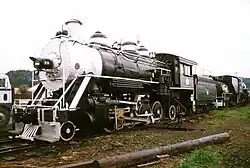 OP&E 19, a 1915-built, 90 ton Baldwin 2-8-2 logging locomotive moved from Yreka, California to 'Age of Steam Roundhouse' in Sugarcreek, Ohio on June 2, 2017[7] known as "The No. 19", and/or "Shack's Train", in 20th Century Fox's 1973 film, Emperor of the North Pole[citation needed].