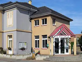 The town hall in Oberentzen