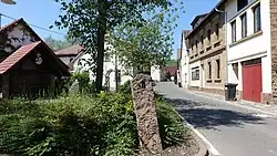 village center and fountain
