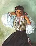 Lina cu mărgele ("Lina with Beads")