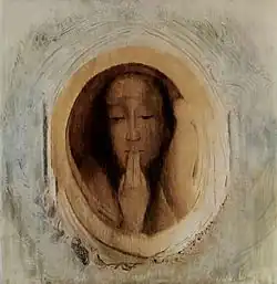 Odilon Redon, Le Silence, 1900, pastel, 54.6 × 54&nbsp;cm, Museum of Modern Art, New York