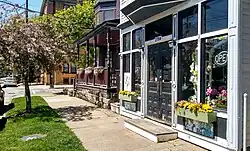 Ohio City in the Spring, near the corner of West 28th Street and Bridge Avenue