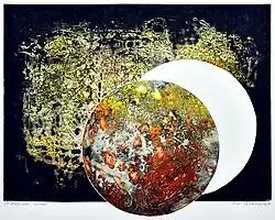 Planet, structural monotype, 2013