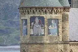 Triptych of mosaics by C. F. A. Voysey