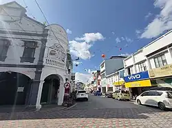 The old town area of Kuala Lipis.