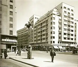 Dragomir-Niculescu Building on Calea Victoriei, Bucharest, 1936, by State Baloșin[114]