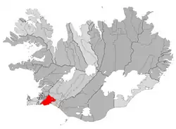 Location of the Municipality of Ölfus