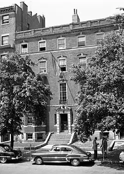 Phi Sigma Kappa's Omicron chapter house at MIT, circa 1940s