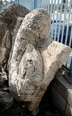 One of the busts of the Sassanian king Narseh. Late 3rd century AD. From the Paikuli Tower, Sulaymaniyah, Iraq. Sulaymaniyah Museum