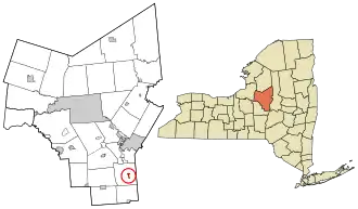 Location in Oneida County and the state of New York.