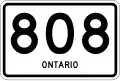 Highway 808 marker