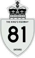 King's Highway 81 marker