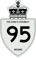 King's Highway 95 marker