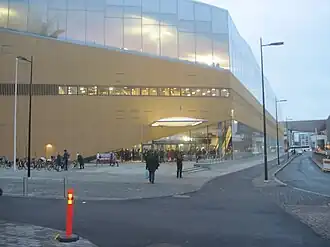 From the east, days after opening in 2018