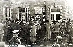 Opening of the original Nutley Memorial Hall in 1924