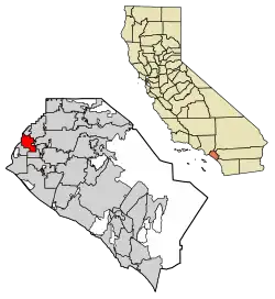 Location of Cypress in Orange County, California