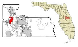 Location in Orange County and the state of Florida