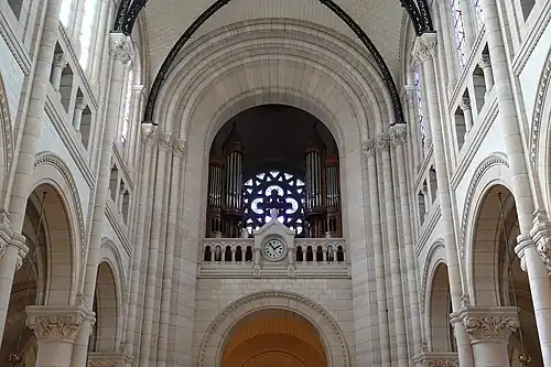 The organ in the tribune over the church entrance
