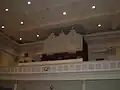 Tracker organ in the balcony of the church