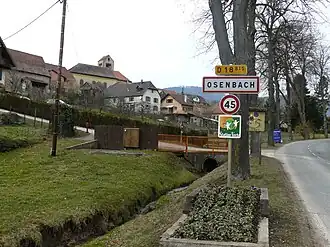 The road into Osenbach
