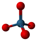 Ball and stick model of osmium tetroxide