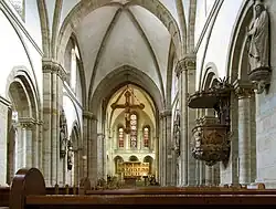 Interior with triumphal cross of 1230