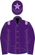Purple, Mauve epaulets and star on cap