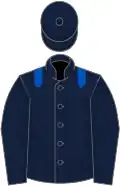 Dark blue, royal blue epaulets