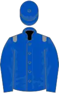 Royal blue, grey epaulets