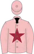 Pink, maroon star
