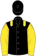 Black, yellow epaulets and sleeves