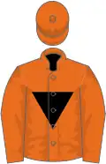 Orange, black inverted triangle