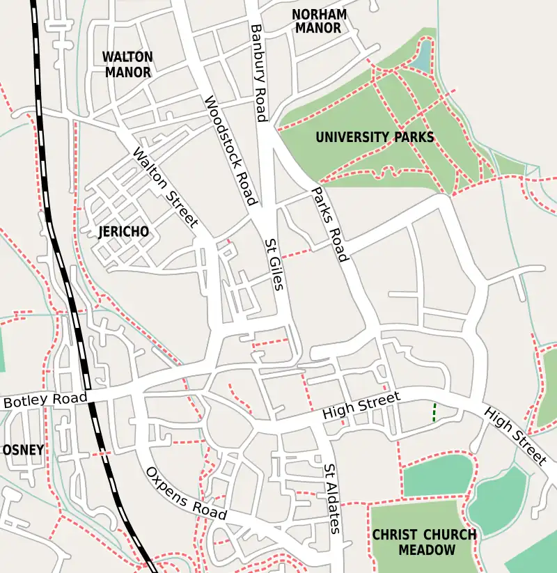 Exeter College, Oxford is located in Oxford city centre