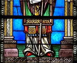 Stained glass inside the Cathédrale Saint-Front de Périgueux