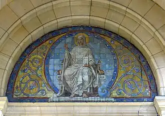 Vitreous enamel Painting of "Theology"