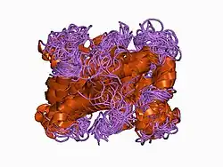 1cnp: THE STRUCTURE OF CALCYCLIN REVEALS A NOVEL HOMODIMERIC FOLD FOR S100 CA2+-BINDING PROTEINS, NMR, 22 STRUCTURES