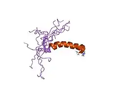 1f8p: PORCINE NEUROPEPTIDE Y BOUND TO DPC MICELLES