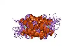 1jm4: NMR Structure of P/CAF Bromodomain in Complex with HIV-1 Tat Peptide